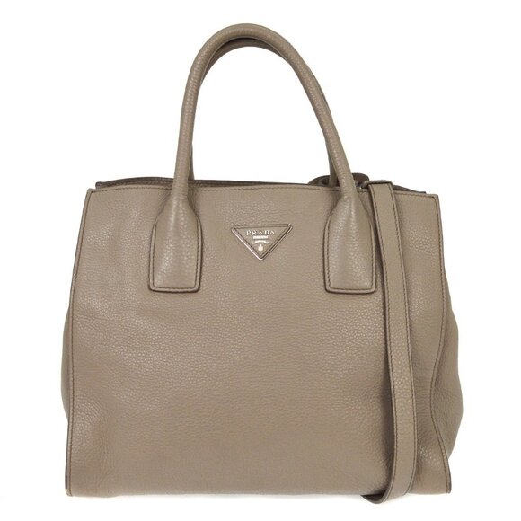 Prada Gray 2way Tote Bag 25 NQ00107 - Picture 1 of 8